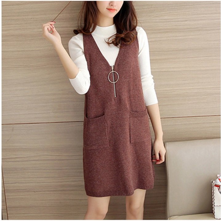 Đầm nữ, đầm len nữ dáng dài thiết kế AL25