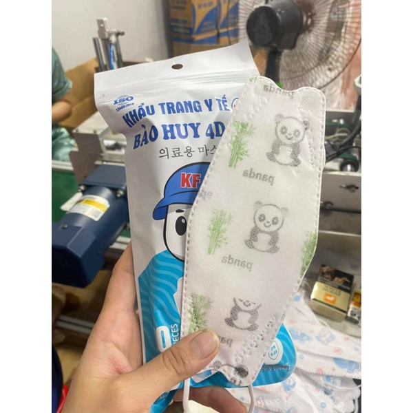 (25 Chiếc) Khẩu Trang Trẻ Em KF94 (4D Cá) Loại Đẹp Vải Kháng Khuẩn Lọc Bụi Nhiều Hình Ngộ Nghĩnh