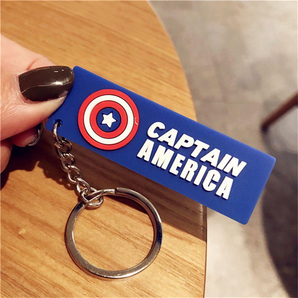 Móc Chìa Khóa Xe Hơi In Hình Siêu Anh Hùng Marvel Đẹp Mắt