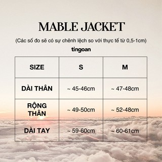 Áo set tweed đen tingoan MABEL JACKET/BL