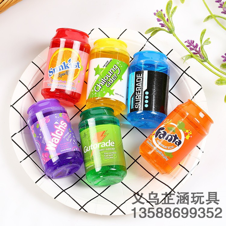 Slime chất nhầy ma quái  LON NƯỚC NGỌT mochi nặn đã tay |shopee. Vn\mockhoa55