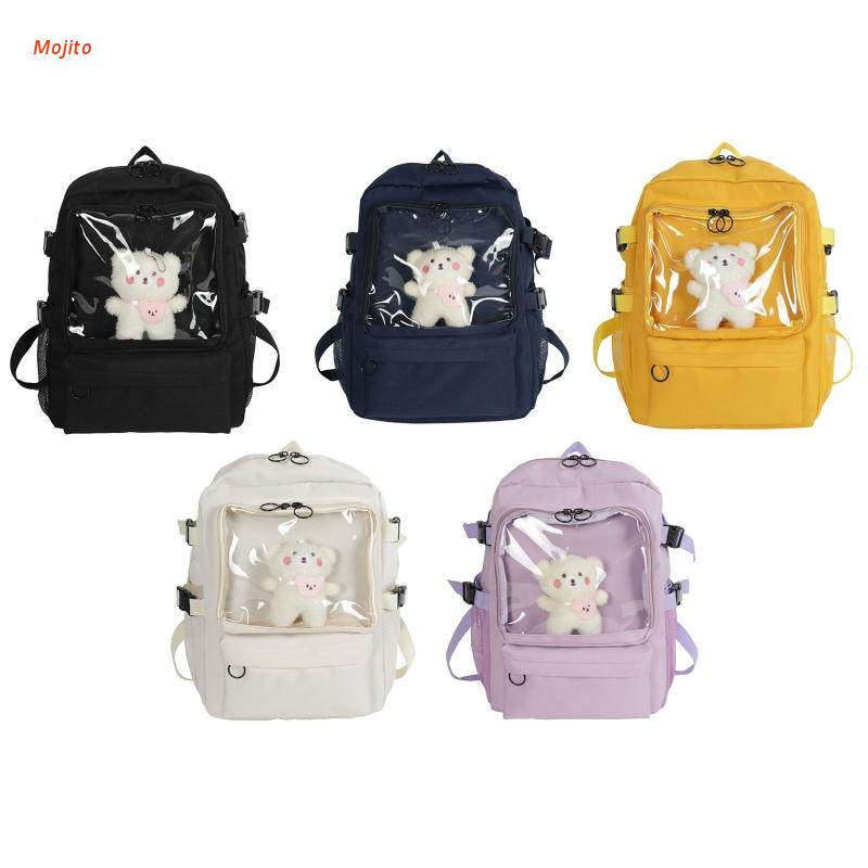 Ba Lô Nylon Đi Học Phong Cách Lolita Dễ Thương Cho Nữ Tuổi Teen