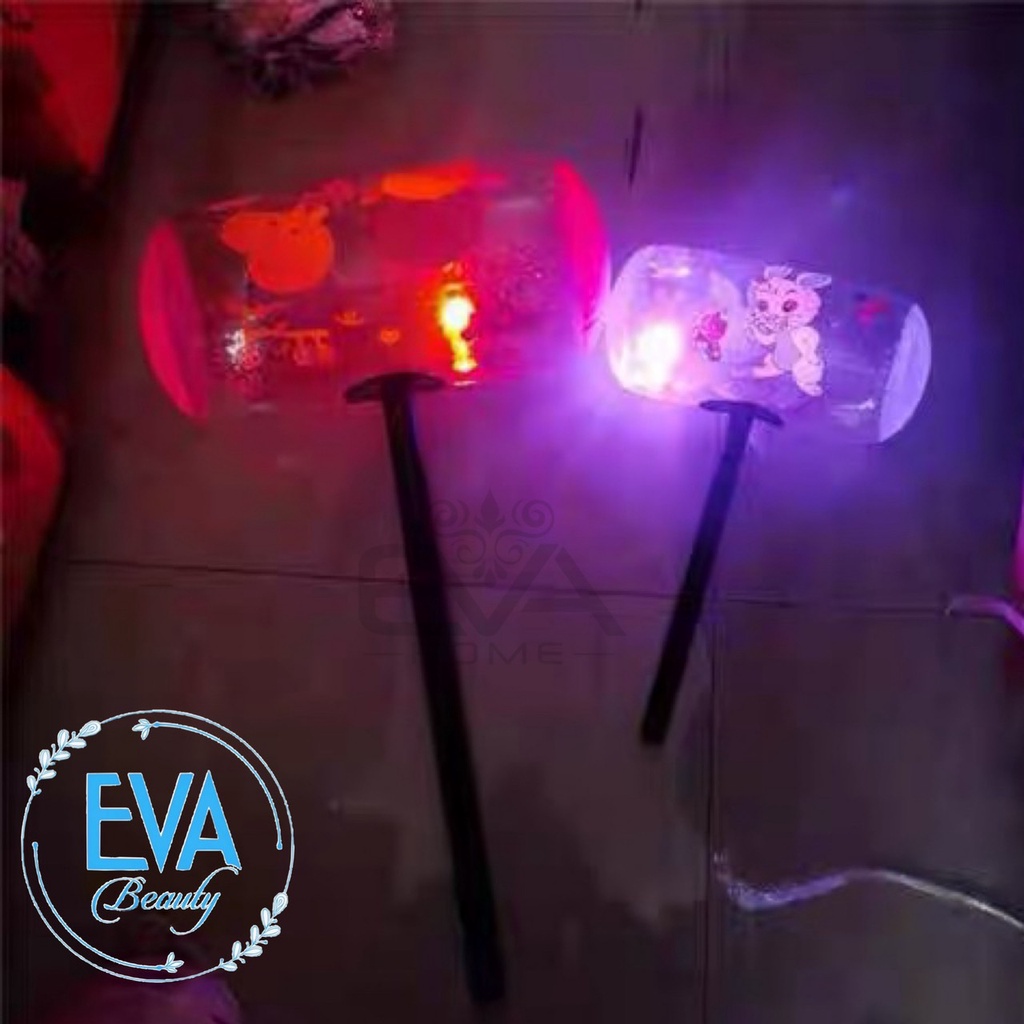 Đồ Chơi Bơm Hơi / Đồ Chơi Búa Tạ Hoạt Hình Đèn Phát Sáng Cán Tay Cầm Nhựa Lớn 70 Cm Vui Nhộn