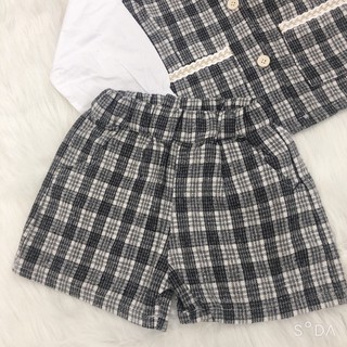 Set quần + áo khoác dạ cho bé