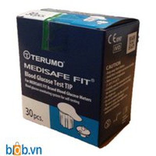 Hộp 30 que thử tiểu đường, đường huyết Terumo Medisafe Fit