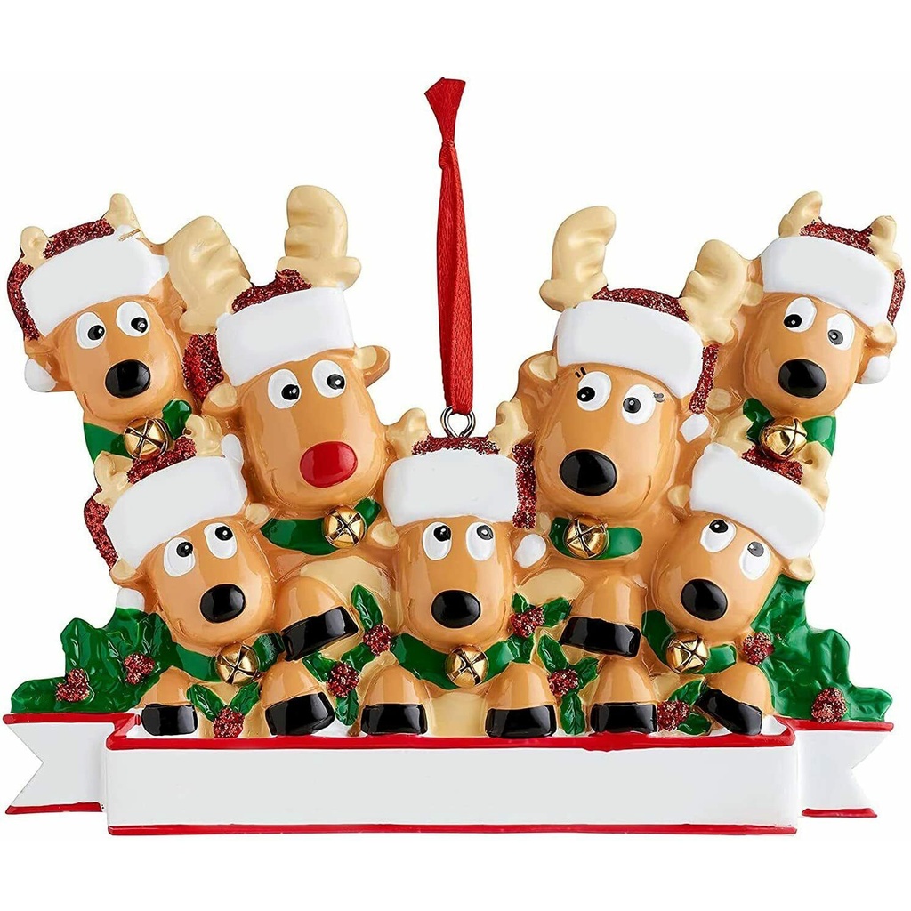 Phụ kiện hình gia đình tuần lộc trang trí cây thông noel DIY độc đáo