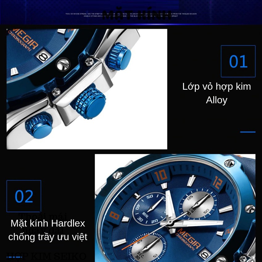 Đồng Hồ Nam Megir KT2074 Chính Hãng 2019 NEW Bảo Hành 12 Tháng Top Brand Luxury Hàng Nhập HongKong - Store Reward I | BigBuy360 - bigbuy360.vn