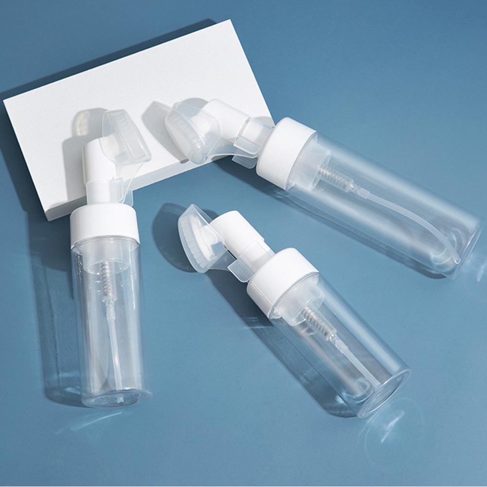 [Hàng mới về] Chai có cọ rửa mặt tạo bọt A7E4 100ml / 120ml / 150ml / 200ml / 200ml