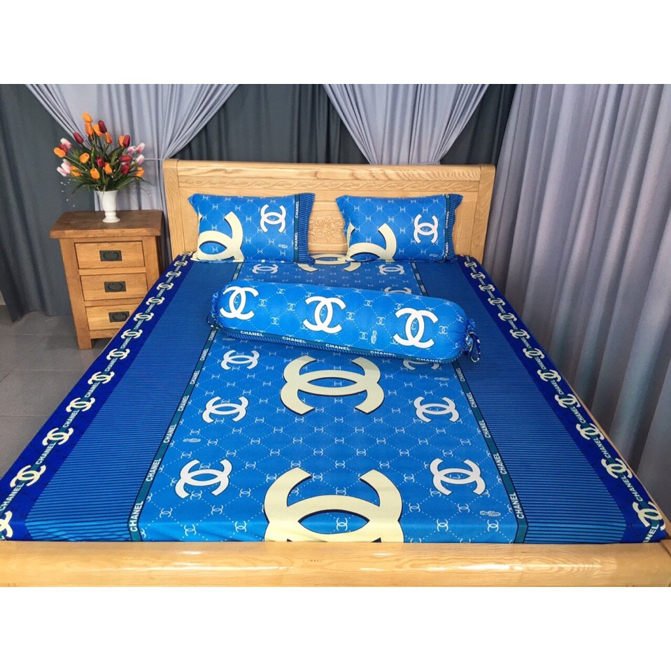 Bộ Drap Thun Hàn Quốc Mát Lạnh { 4 món } đủ size