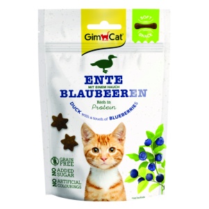 Snack Gimcat Crunchy Duck & Catnip cho mèo lớn mèo con thịt vịt và cỏ mèo thumbnail
