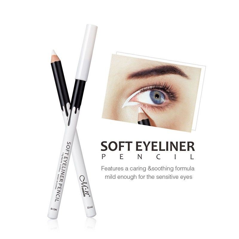 Bút kẻ viền mắt trắng MENOW Soft Eyeliner Pencil