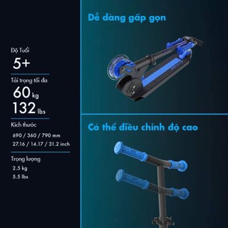 Xe Scooter Neon Vector - Xanh