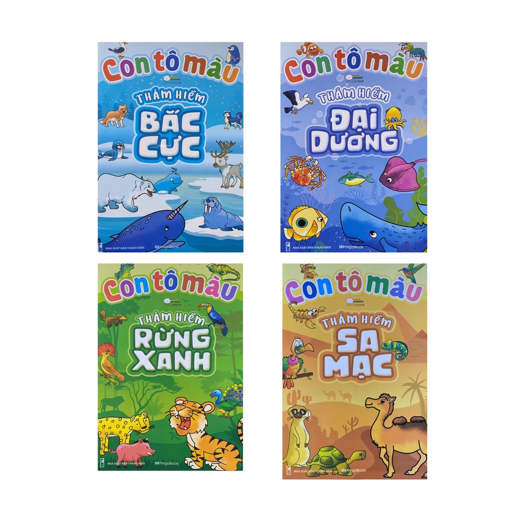 Sách - Con tô màu thám hiểm ( Megabooks )