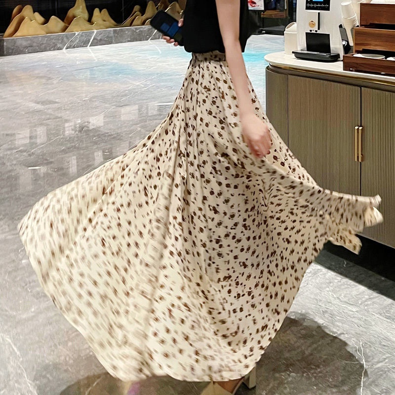 Chân váy BH voan hoa lưng cao thời trang Hàn Quốc 2022