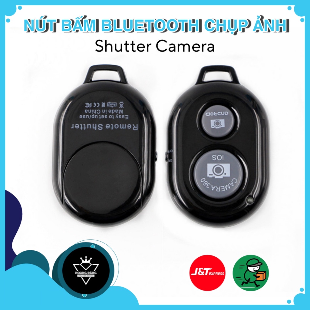 Nút Bấm Chụp Ảnh Bluetooth/ Remote Điều Khiển Chụp Ảnh Từ Xa, Bluetooth 3.0