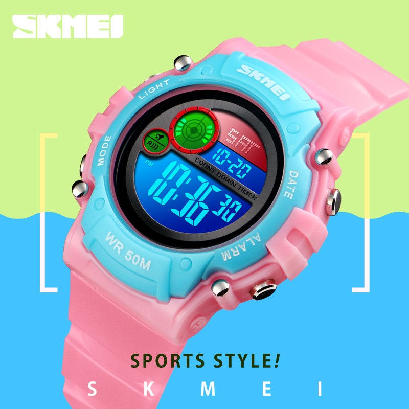 Đồng Hồ Thể Thao Skmei 1477 Chống Sốc Với Đèn Led Nhiều Màu