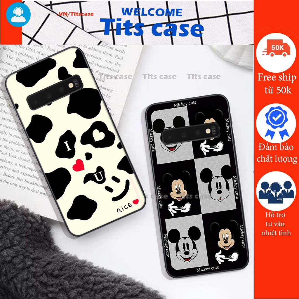 Ốp lưng Samsung Galaxy S10 / S10 PLUS / S10 5G / S10 FE in hình bò sữa, gấu be@r, cute cực  ĐỈNH -  cực CHẤT-  cực COOL