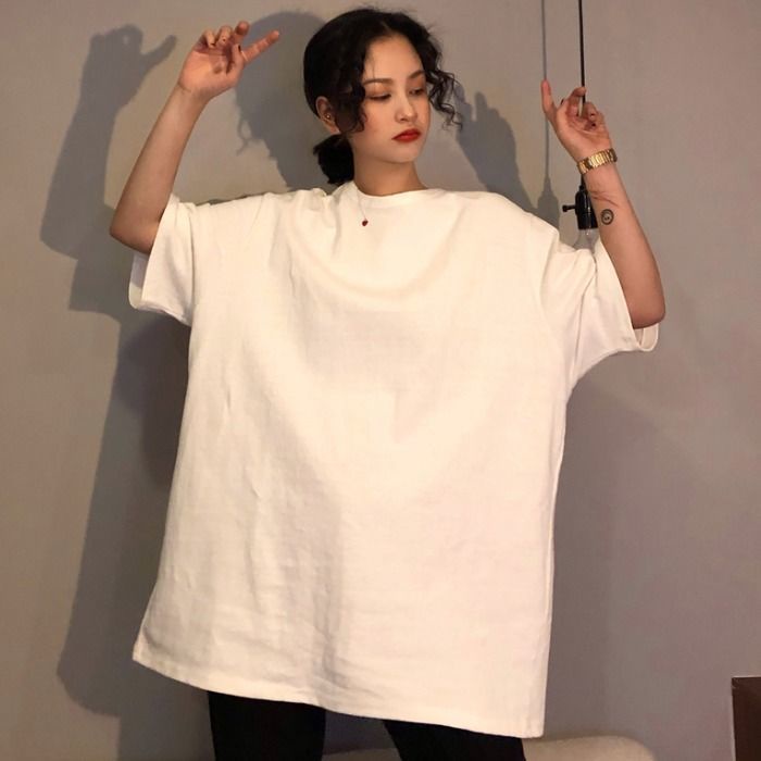 Áo Thun Nữ Ngắn Tay In Hình Hoạt Hình Phong Cách Hàn Quốc