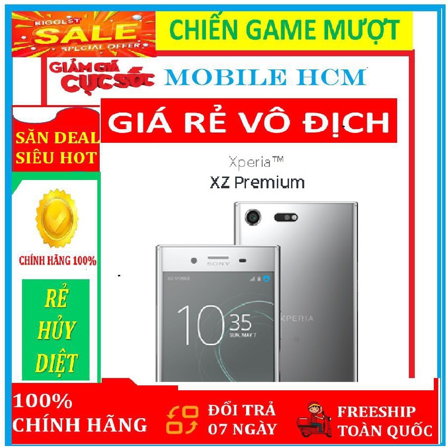 điện thoại Sony Xperia XZ Premium (Màu đen) ram 4G/64G Chính hãng - chơi PUBG/Free Fire mướt