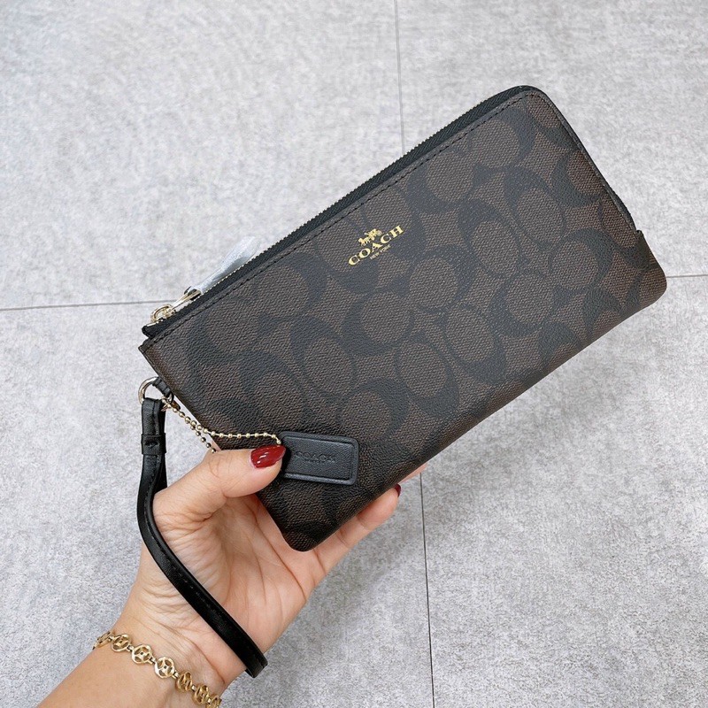 Ví C0ach 2 ngăn chất canvas bền đẹp