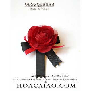 Hoa cài áo dạng nơ