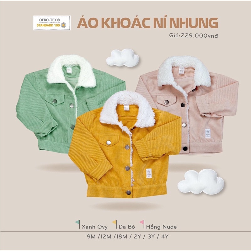 áo khoác nỉ nhung hrnee