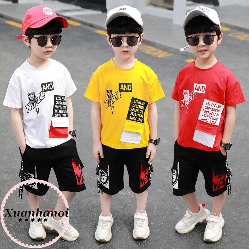 Bộ quần áo bé trai AND cotton cool ngầu XHN528