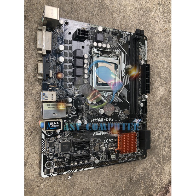 Combo bo mạch chủ h110m - dvs socket 1151 asrock + cpu core i3 7100 (3M Cache, 3.90 GHz)