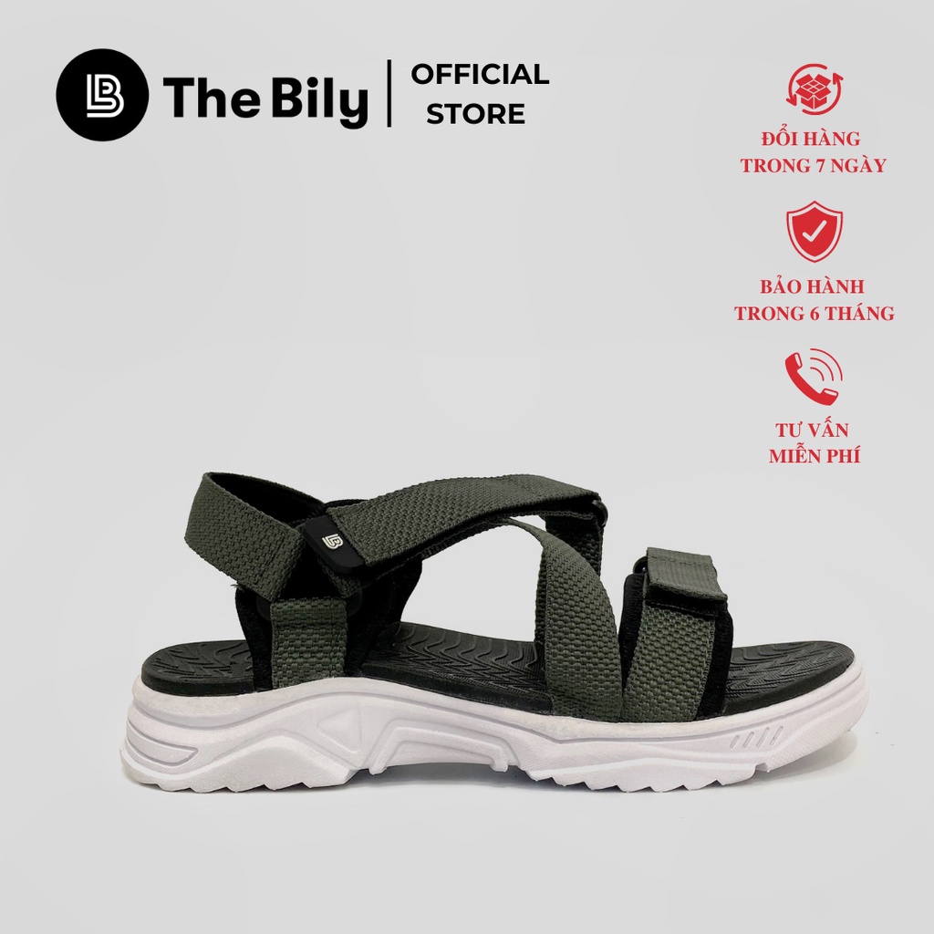 Giày Sandal Nam Nữ Unisex The BiLy Quai Chéo Dây Dù Đế Phylon Siêu Êm Nhẹ Nhiều Màu-BLDTMD02