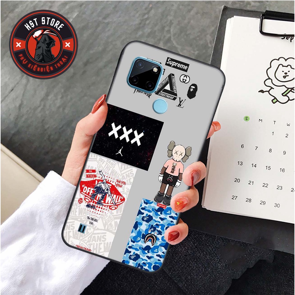 Ốp lưng Realme C21 / Realme C21Y / Realme C15 / Realme C25Y / Realme C12 - in hình gấu kawws broken mới nhất