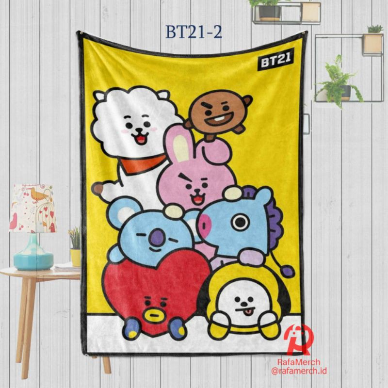 Chăn In Hình Nhóm Nhạc Bts Bt 21 - Bt 21