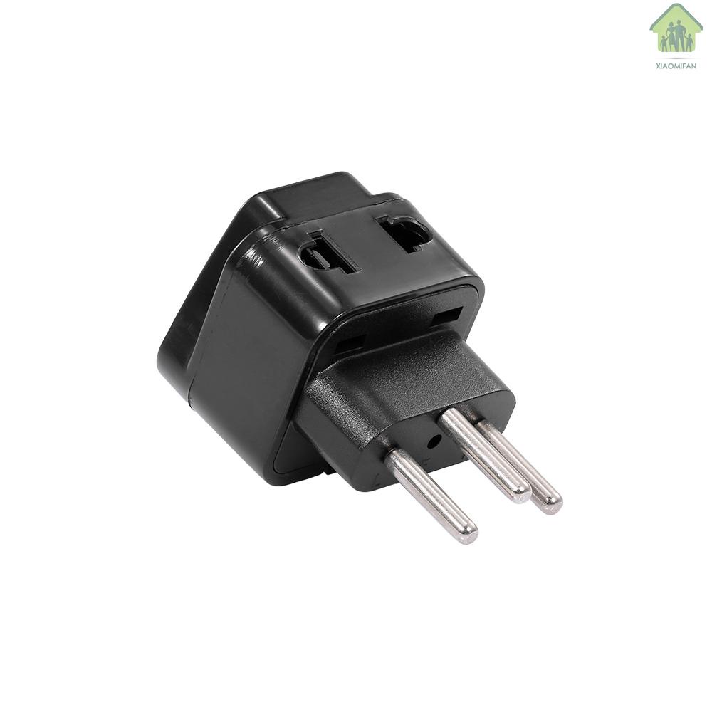 XM High Quality Swiss Embedded Conversion Plug 5-hole Adaptor Plug Swiss Plug to Universal Socket Travel Plug Adapter Black