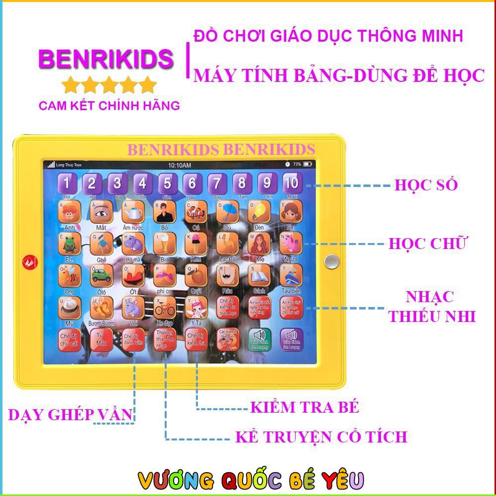 Đồ Chơi Máy Tính Bảng Dùng Để Học Chữ Cái,Ghép Vần Và Học Số Long Thủy Toys