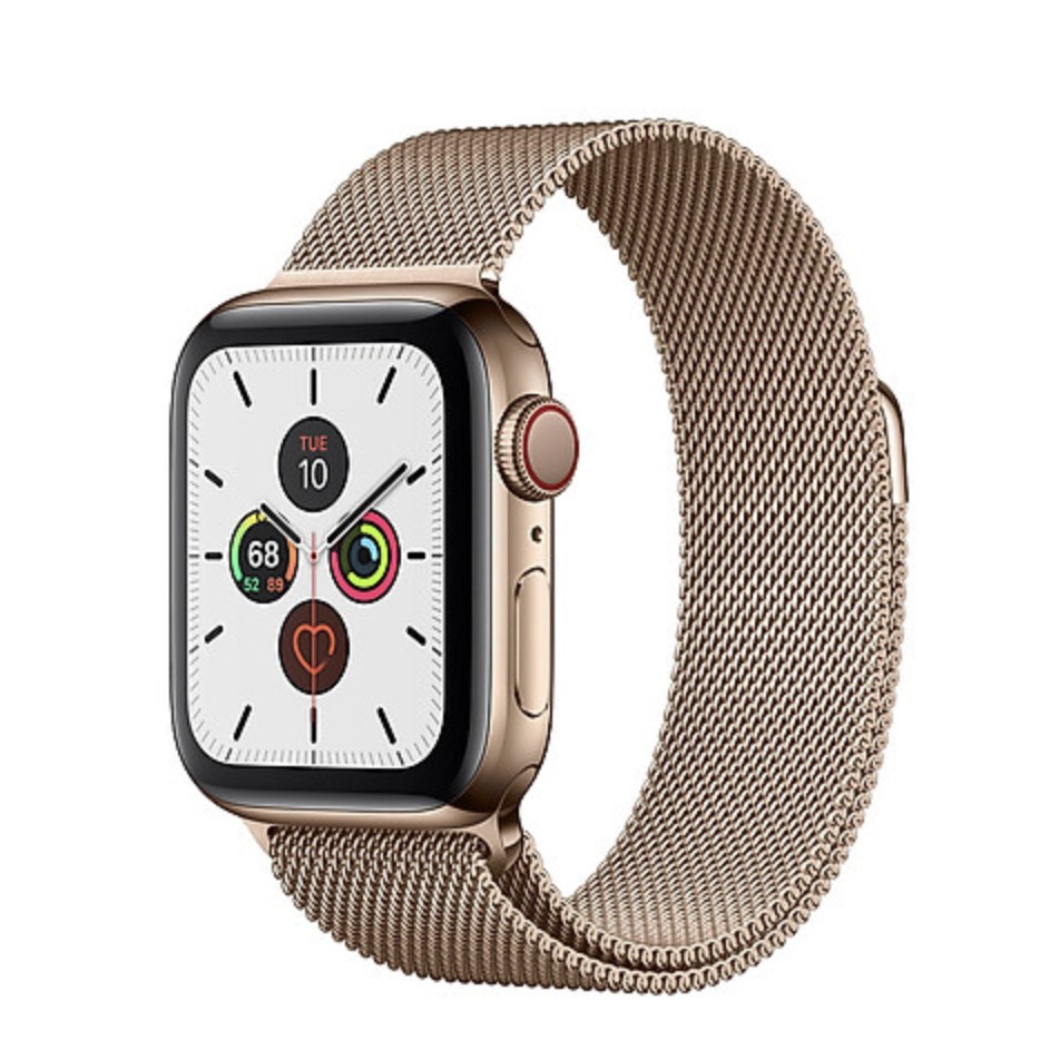 Đồng hồ Apple Watch Series 5 Thép gold 44mm chính hãng mới 100% nguyên seal