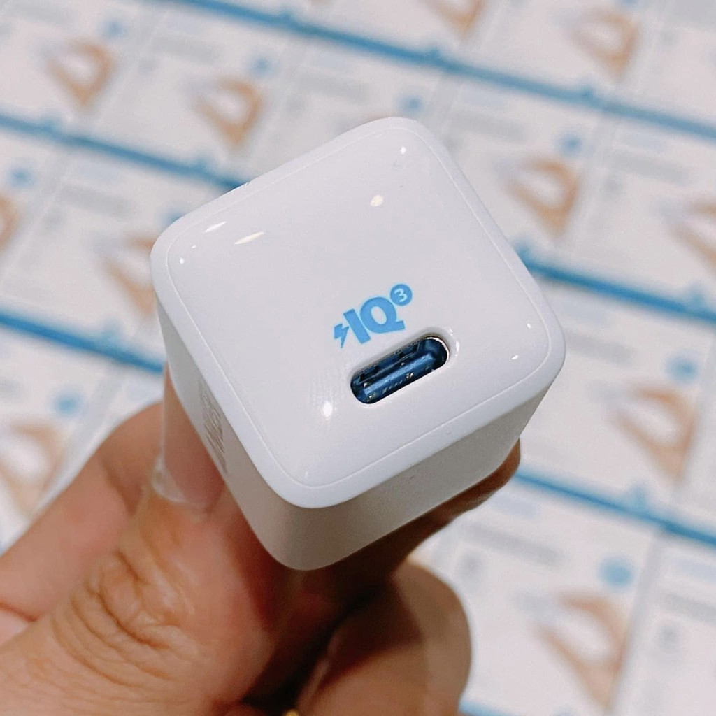 Sạc ANKER 1 Cổng Nano Siêu nhỏ gọn A2633 Sạc nhanh 20W  11 12 13 Pro Max X Xs Xr Xs Max 18W Chính Hãng