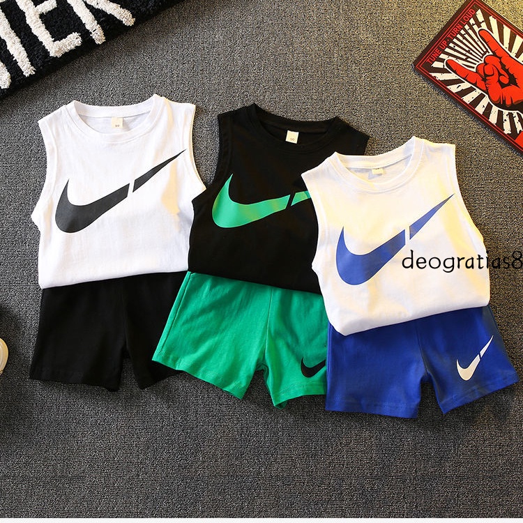 Set Áo Thun Ba Lỗ Và Quần Short Thời Trang Mùa Hè 2022 Phong Cách Hàn Quốc Mới Cho Bé Trai