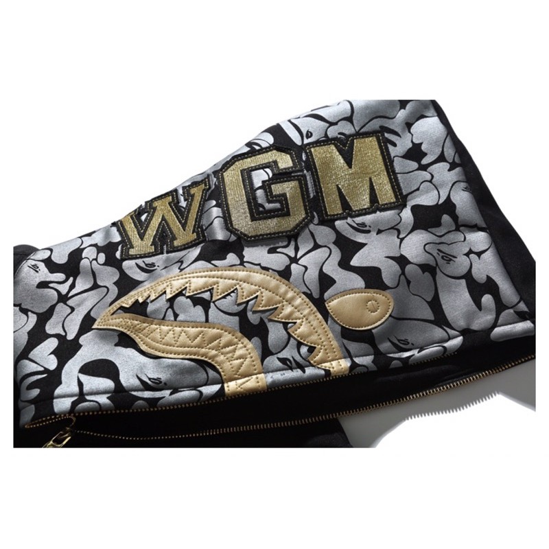 Áo khoác Bape  shark cá mập Gold, áo Bape cá mập cho nam và nữ