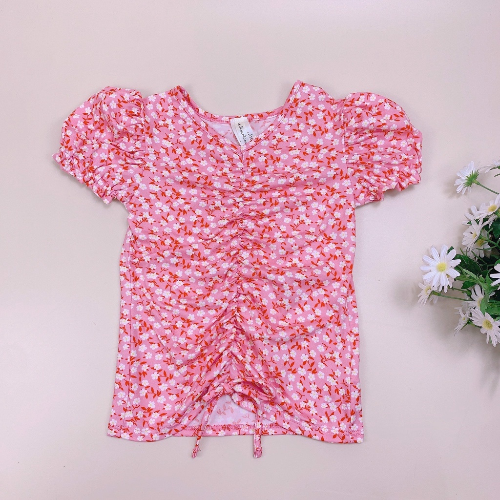 Áo thun rút dây ngực tay bo chun bèo BG