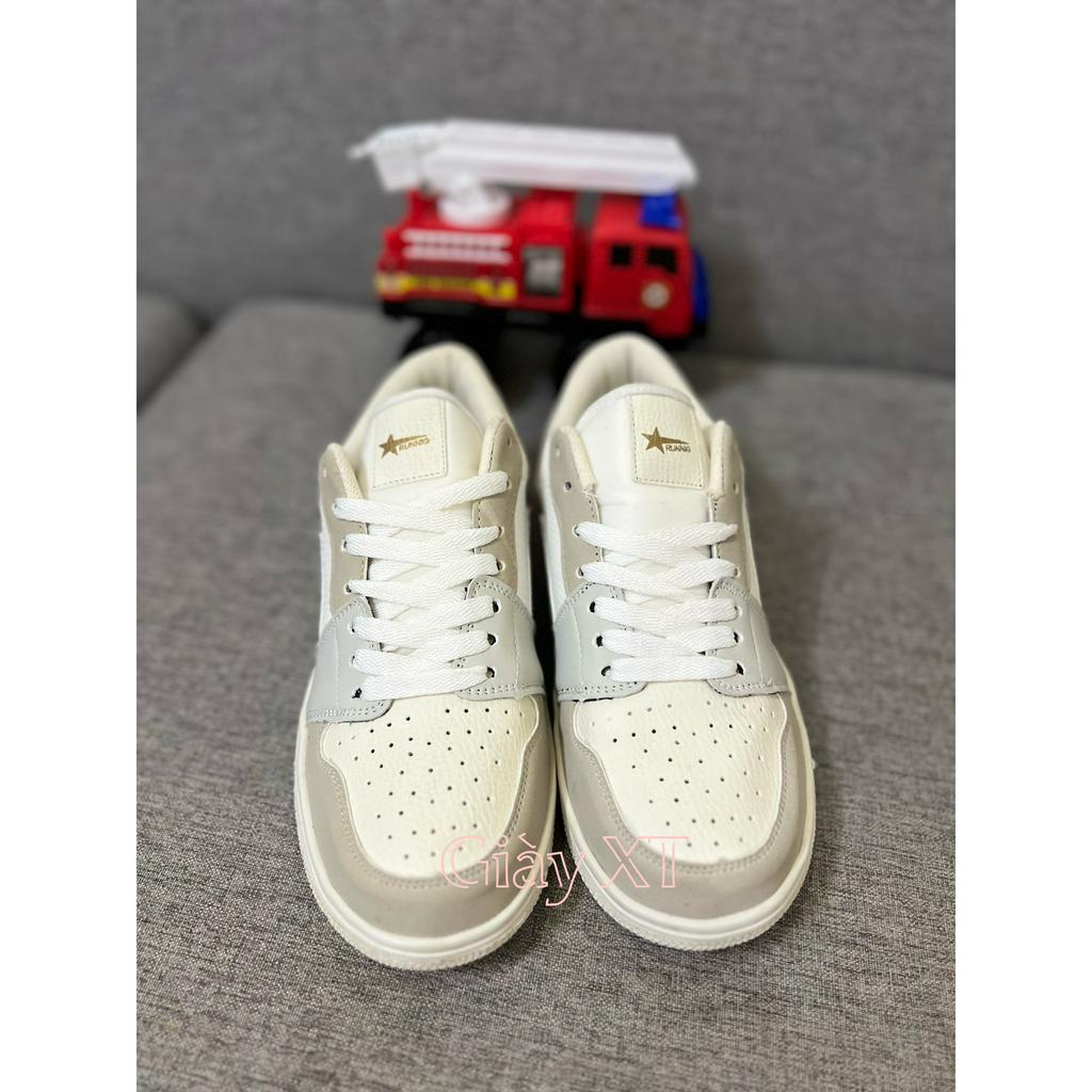 Mẫu Mới Giày_Nike Jorrdann Xám xanh Jd1 Cổ thấp Hot trend 2023