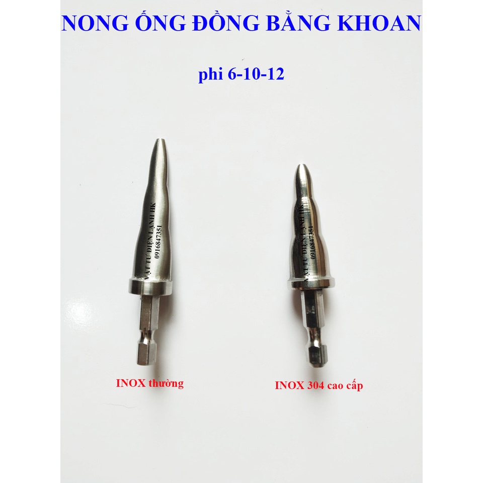 mũi long ống 3 trong 1 - nong ống bằng khoan 3 in1