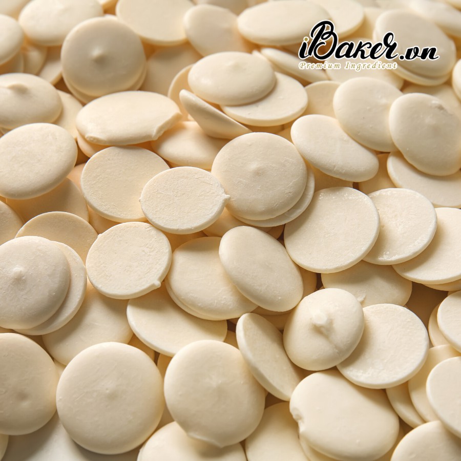 [Túi zipper 1kg] Socola (Chocolate) Puratos nút trắng Asia White 40%