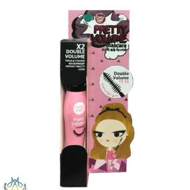 Mascara Dài và Dày Mi CATHY DOLL Pretty Volume x2 Double - Thái Lan