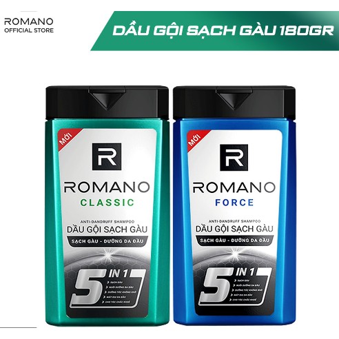 DẦU GỘI SẠCH GÀU ROMANO CLASSIC -- FORCE 180g