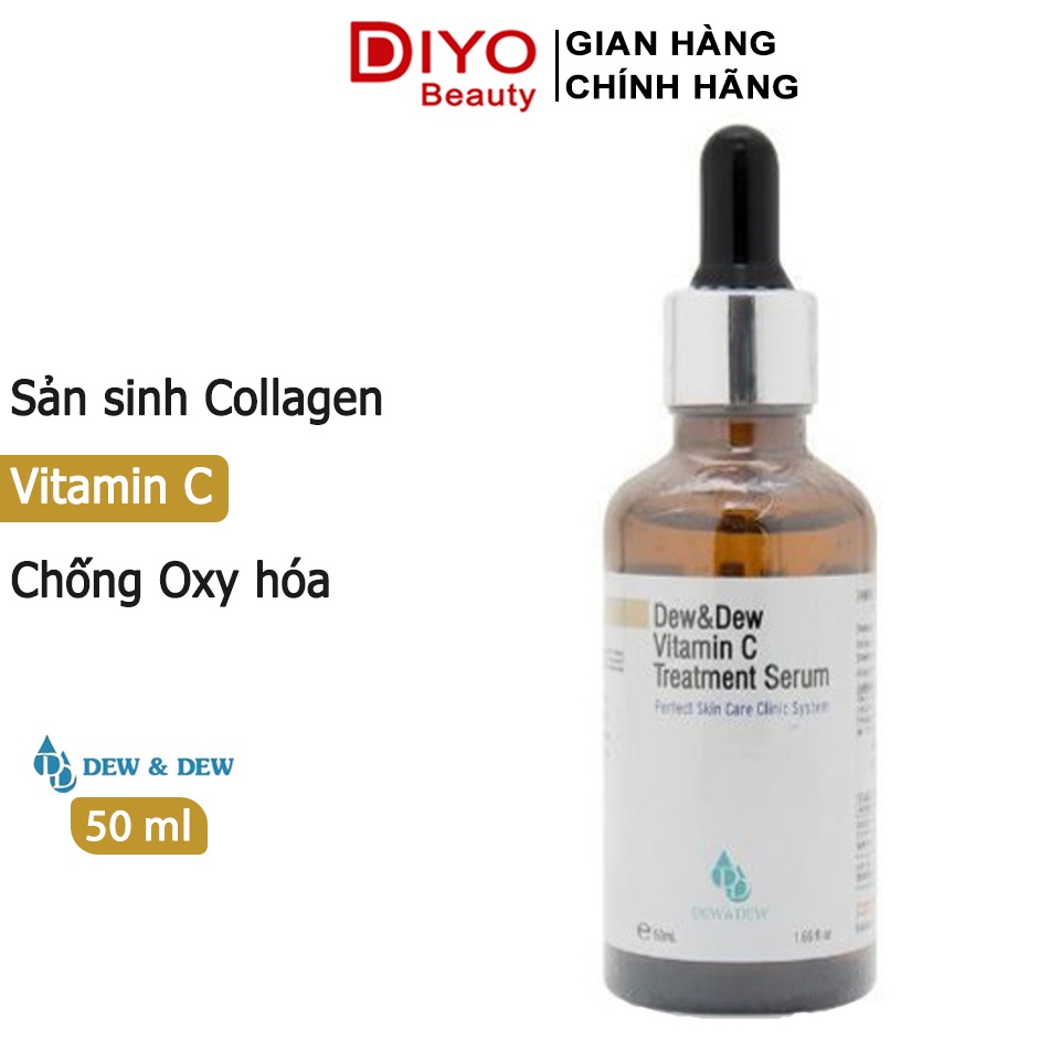 Serum Dew&Dew Vitamin C Treatment 50ml chống lão hóa, tái tạo da Hàn Quốc