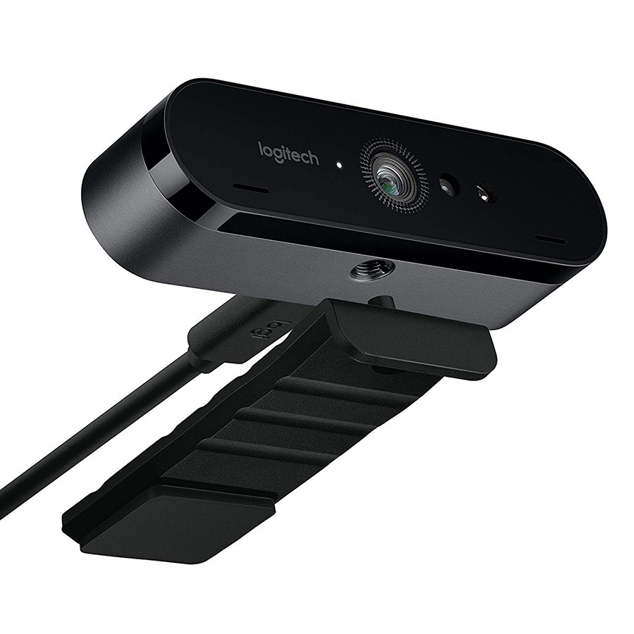 Webcam Học trực tuyến, Live Stream Học Online Logitech C1000e BRIO 4K Ultra HD - Tặng kèm Đèn led USB siêu sáng