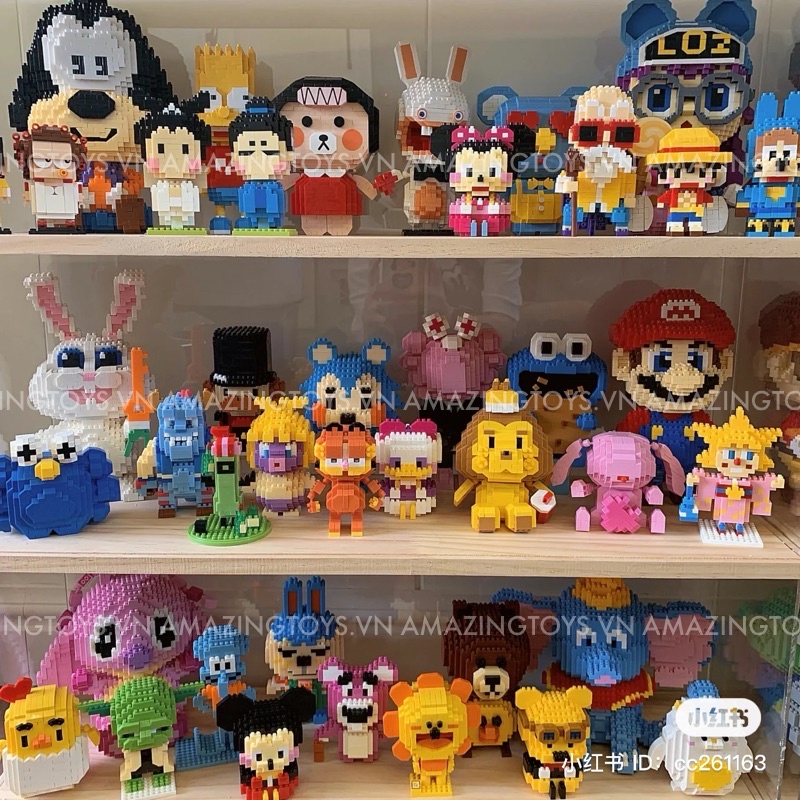 Mô hình lắp ráp nhân vật hoạt hình đáng yêu, dễ thương, giá siêu rẻ