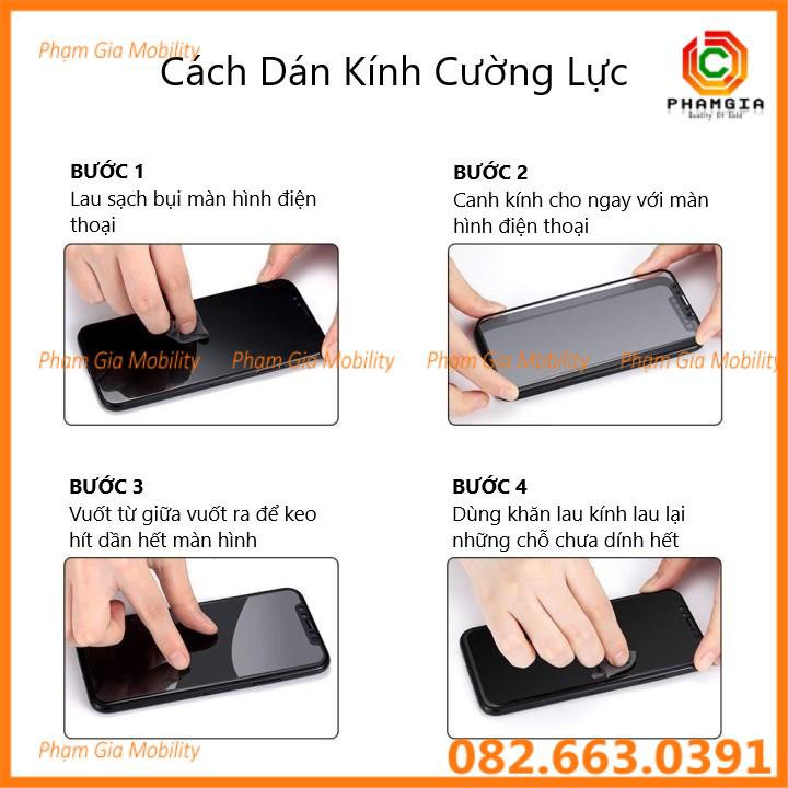 Kính Cường Lực Oppo A91 Full Màn Hình, Full keo, không chấm li ti siêu chuẩn