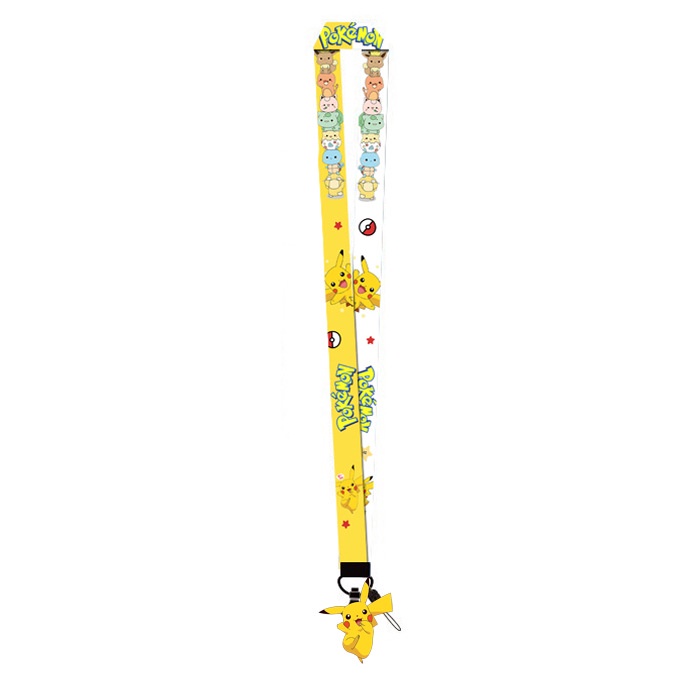 Dây Đeo Thẻ ID / Thẻ ID Bằng PVC In Hình Pokemon Pikachu Dễ Thương Cho Bé