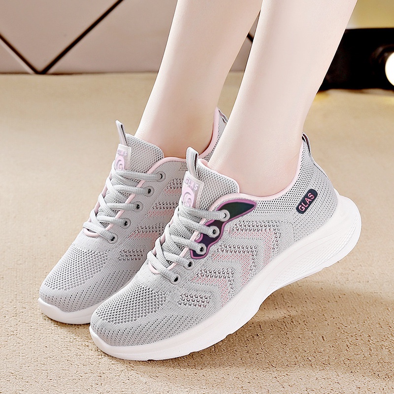 Giày Thể Thao Nữ Cao Cấp Độn Đế 4cm Êm Nhẹ Thoáng Khí - GL8007