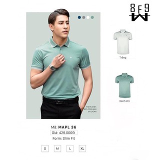 Áo phông POLO có cổ MATAL dáng SLIMFIT chất vải 95% COOLMAX dạng gai mát xa phía bên trong mặc rất thoải mái mát mẻ